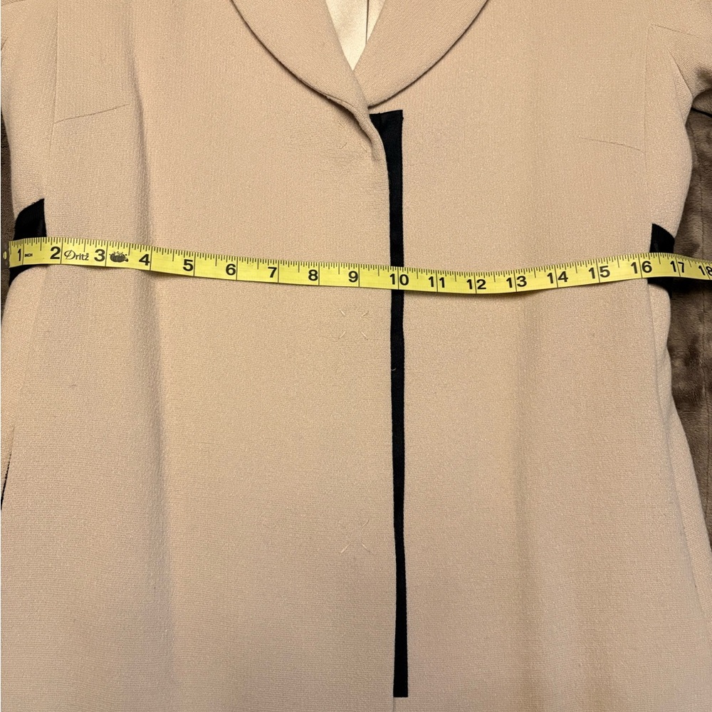 LIDA BADAY | Jacquard Tweed Overcoat - sz 10 - Picture 10 of 17